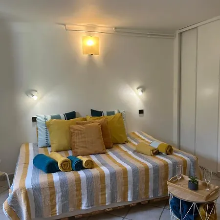 Beautiful Studio + Large Terrace Near The Beaches. Appartement Antibes